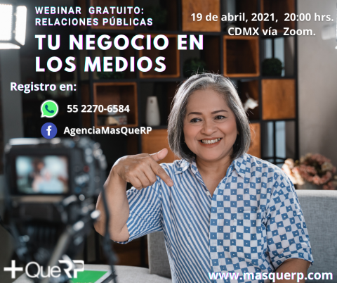 Webinar de Relaciones Públicas para empresas y emprendedores